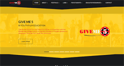 Desktop Screenshot of giveme5ri.org